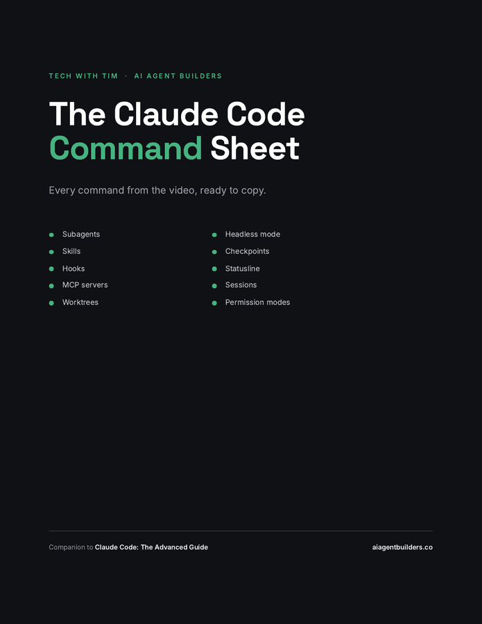The Claude Code Command Sheet